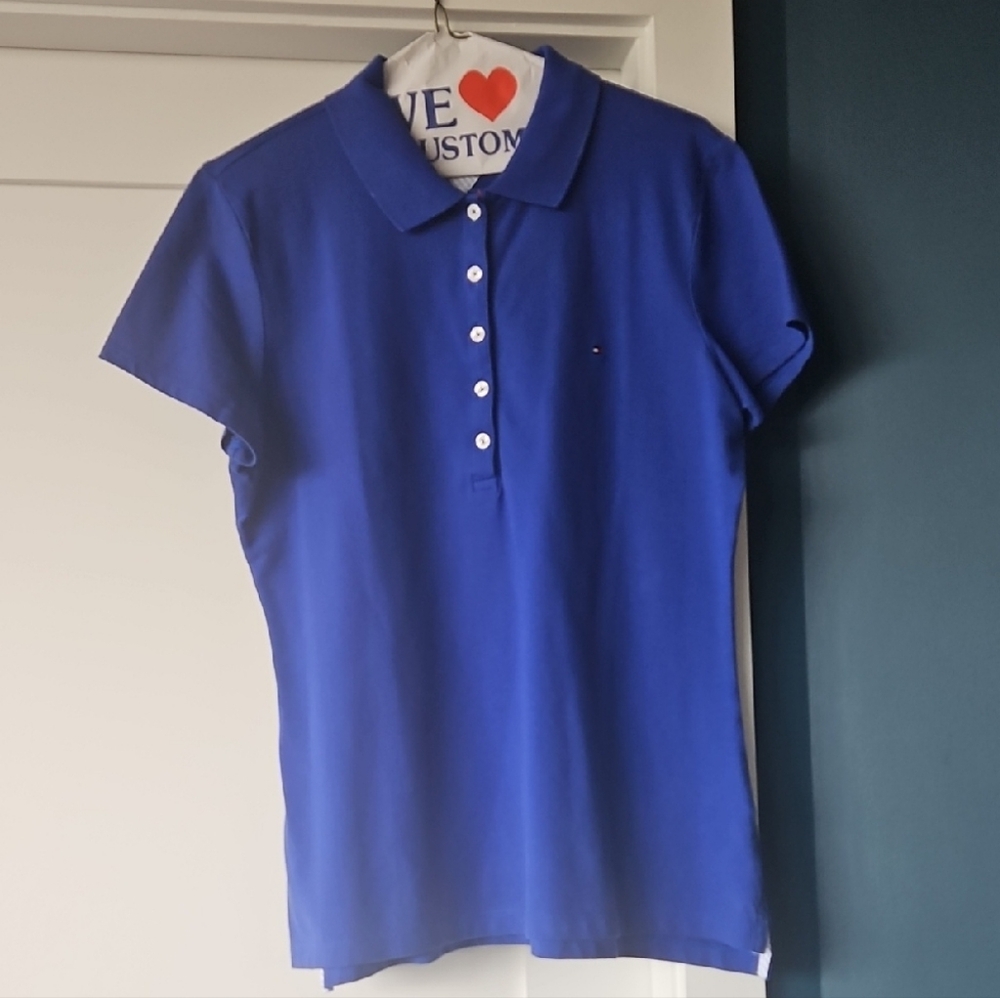 Tommy Hilfiger Women's Cobalt Blue Polo Shirt